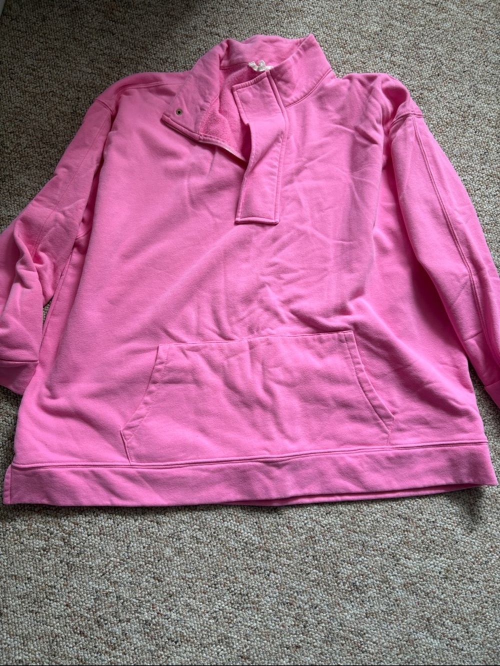 Women’s Pink Pullover Fleece Hoodie
